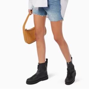 Neous black combat boots